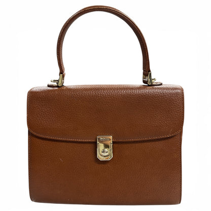 Burberry Brown  Leather 2-Way Shoulder Handbag BU1005