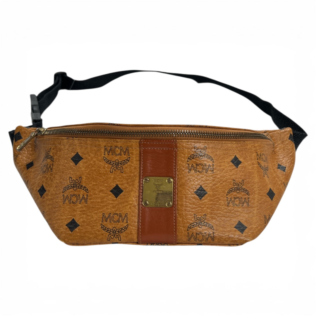 MCM Body Bag Leather Brown MC181