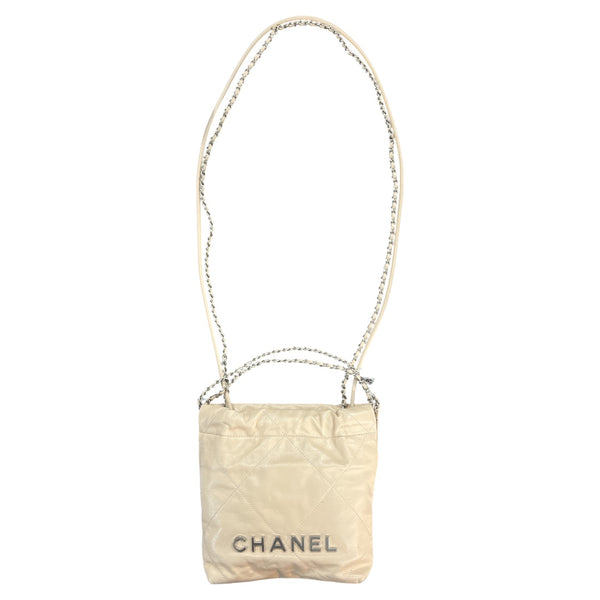 CHANEL 22 Mini White 2-Way Bag CH2071