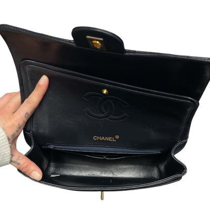 CHANEL Matelassé Double Flap Chain Shoulder Bag CH2085