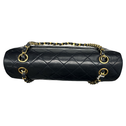 CHANEL Matelassé Double Flap Chain Shoulder Bag CH2085