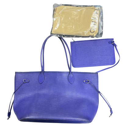 LOUIS VUITTON Epi Neverfull MM Fig Purple Tote Bag  LO2178