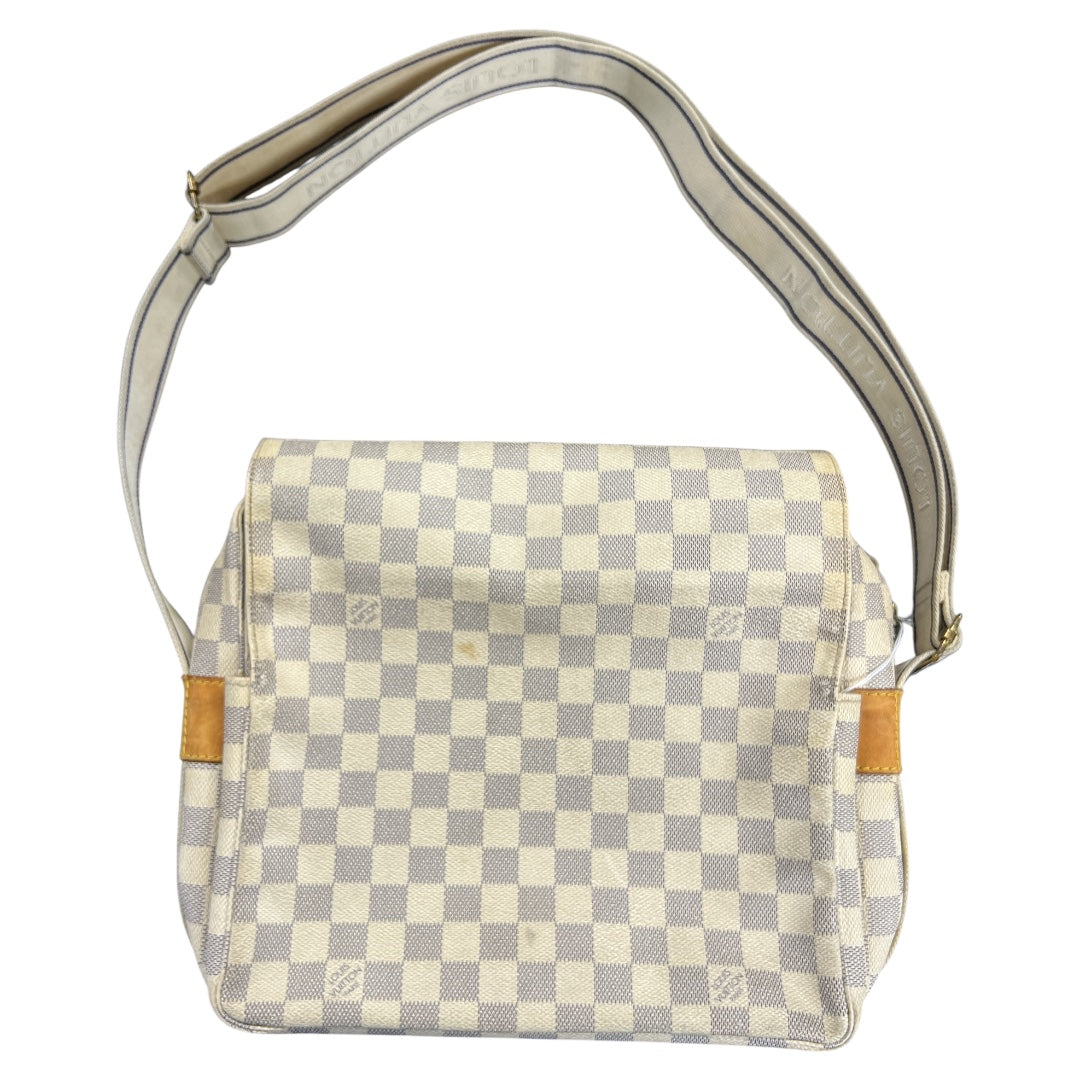 LOUIS VUITTON Damier Azur Naviglio Messenger Shoulder Bag LO2180