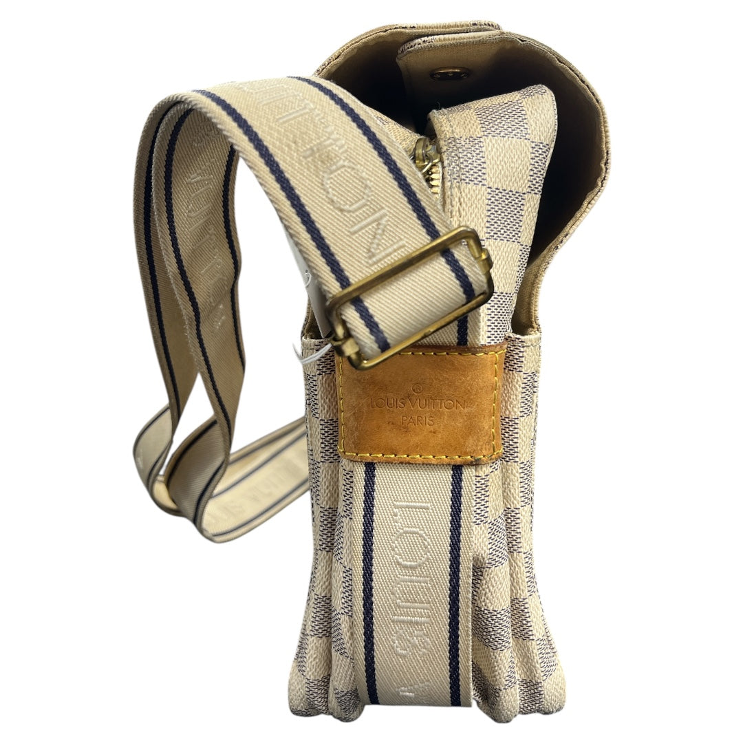 LOUIS VUITTON Damier Azur Naviglio Messenger Shoulder Bag LO2180