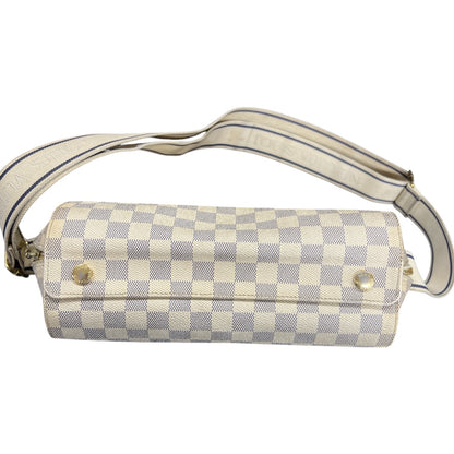 LOUIS VUITTON Damier Azur Naviglio Messenger Shoulder Bag LO2180