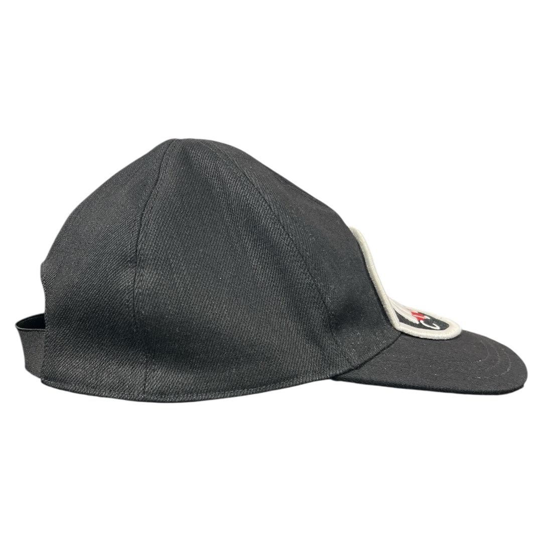 MIU MIU Club Logo Baseball Cap Black mi18