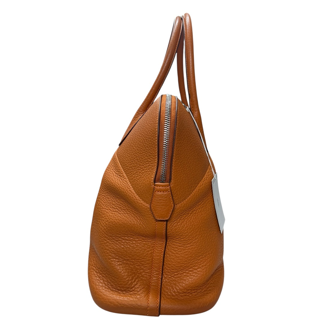 HERMES Bolide 31 Orange Taurillon Leather Gold Hardware Handbag HE434