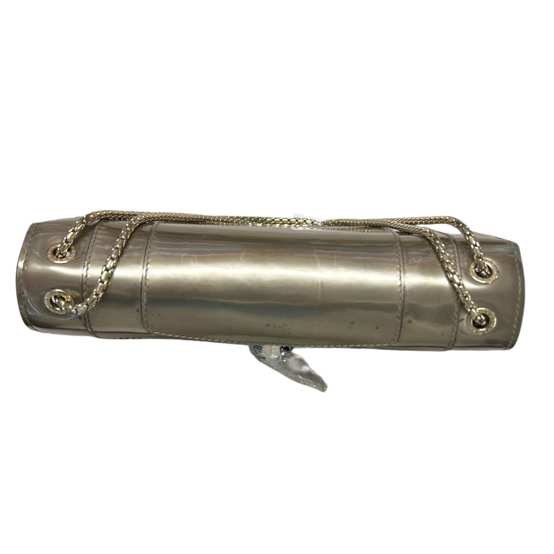 BVLGARI Serpenti Forever Patent Leather Chain Shoulder Bag Silver  BV61