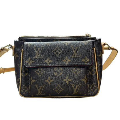 LOUIS VUITTON Monogram Viva Cite PM Shoulder Bag Crossbody Brown Canvas LO2233