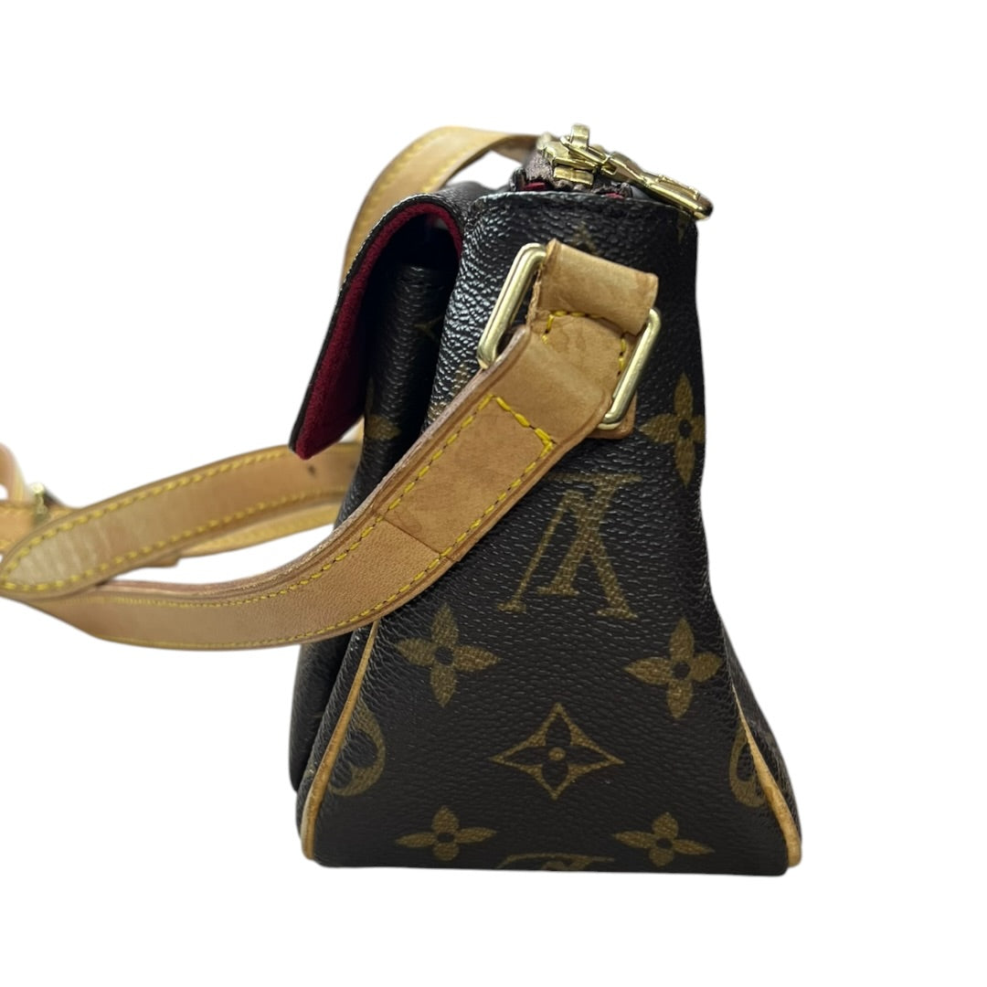 LOUIS VUITTON Monogram Viva Cite PM Shoulder Bag Crossbody Brown Canvas LO2233