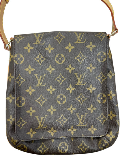 LOUIS VUITTON Monogram Musette Salsa Shoulder Bag Crossbody Brown Canvas LO2241