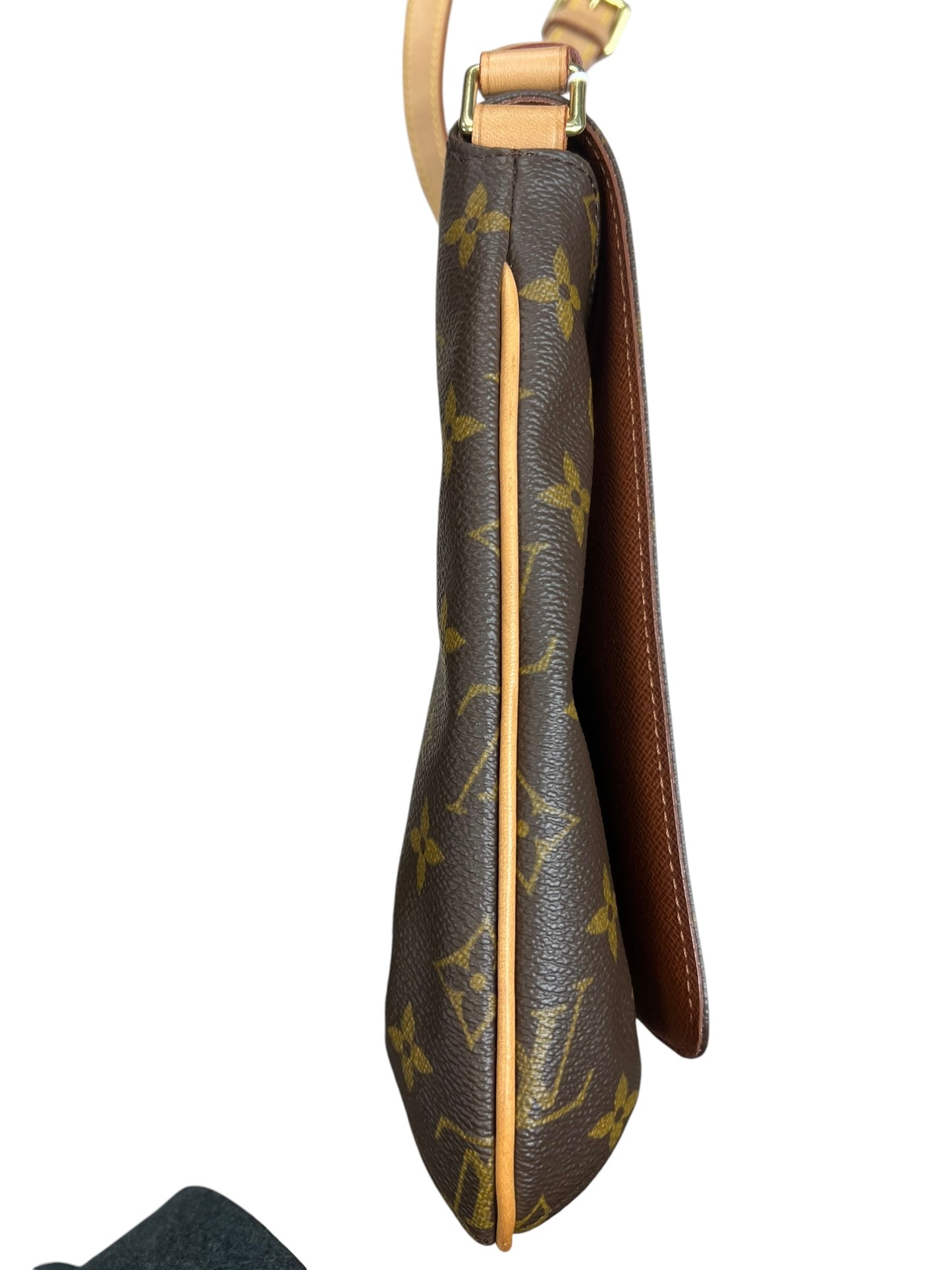 LOUIS VUITTON Monogram Musette Salsa Shoulder Bag Crossbody Brown Canvas LO2241
