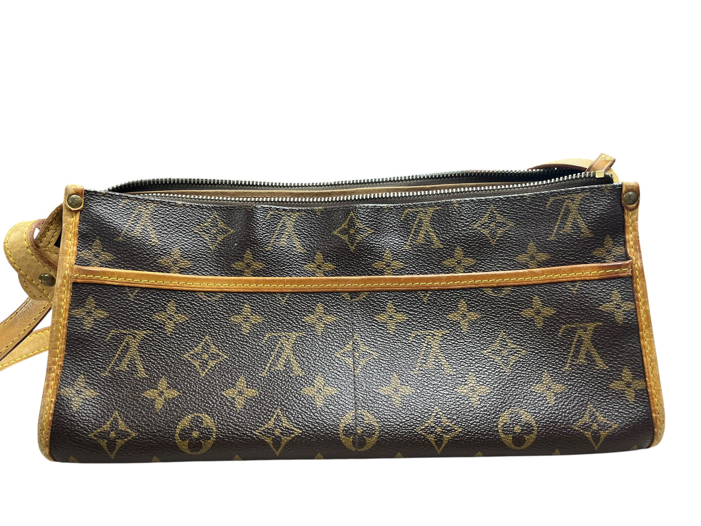 LOUIS VUITTON Monogram Popincourt Long Shoulder Bag Brown Canvas LO2269