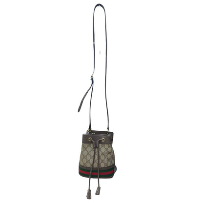 GUCCI Ophidia Mini Bucket Bag GG Supreme Shoulder Bag GU589