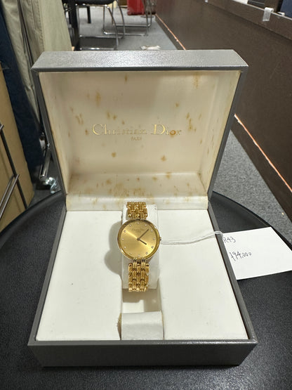Christian Dior Bagheera D46-155 Gold Dial Gold-Plated 26mm Ladies Watch - ER43
