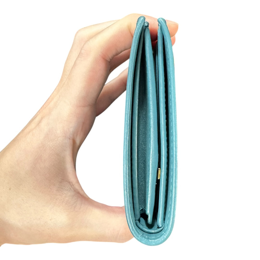 Authentic Celine Bicolor Leather Flap Long Walletz CE251