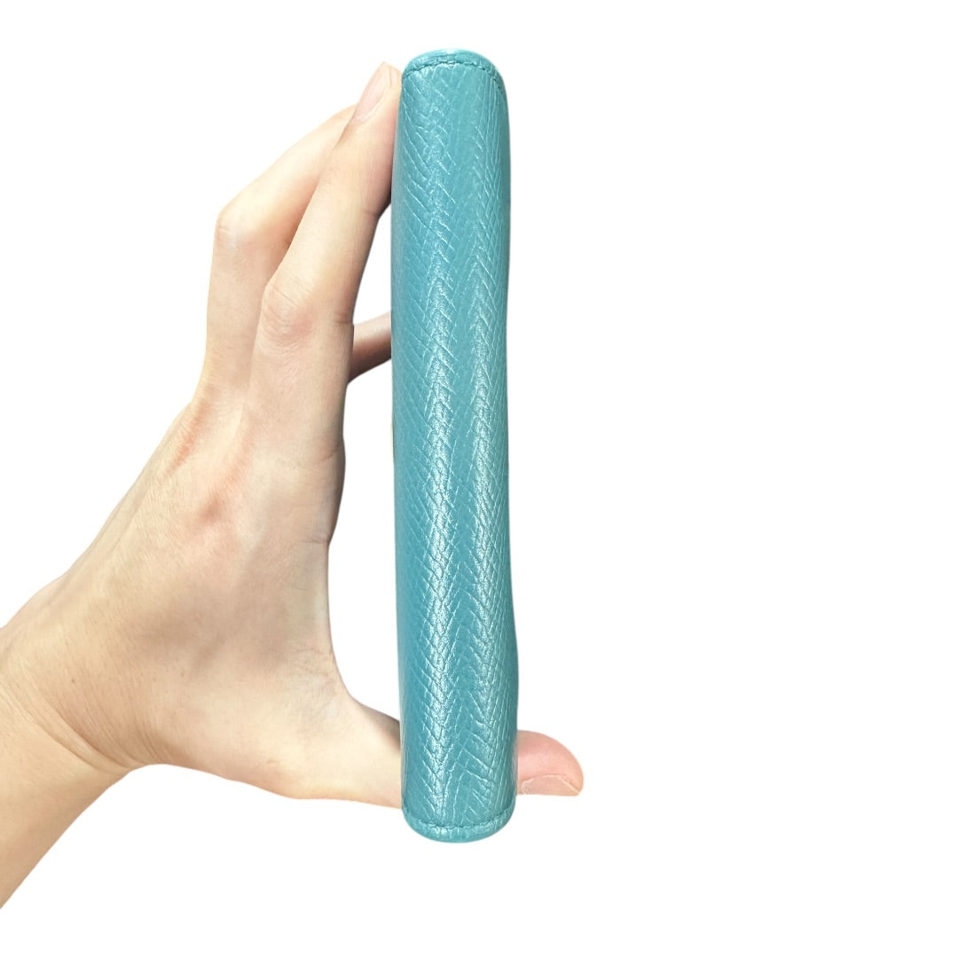 Authentic Celine Bicolor Leather Flap Long Walletz CE251