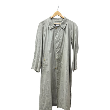 Authentic Burberrys Vintage Lightweight Balmacaan Coat Light Gray BU1089