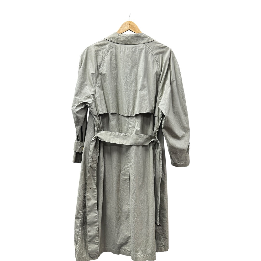 Authentic Burberrys Vintage Lightweight Balmacaan Coat Light Gray BU1089