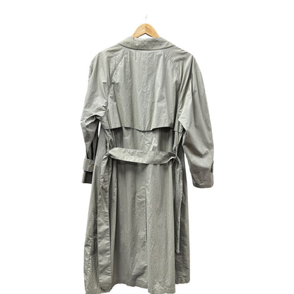 Authentic Burberrys Vintage Lightweight Balmacaan Coat Light Gray BU1089