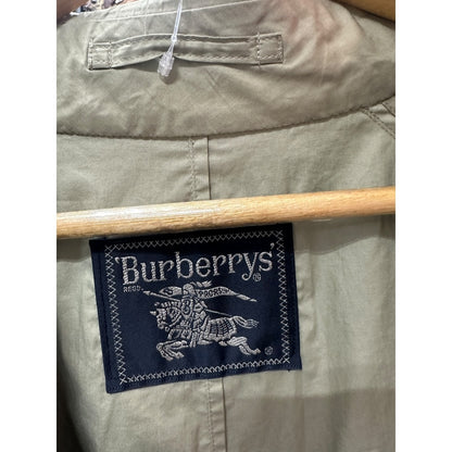 Authentic Burberrys Vintage Lightweight Balmacaan Coat Light Gray BU1089