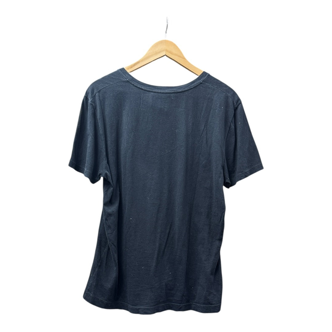 Authentic GUCCI "L'Aveugle Par Amour" Butterfly Patch T-Shirt Black Gu554