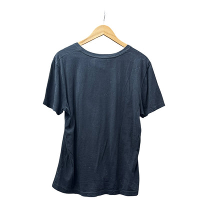 Authentic GUCCI "L'Aveugle Par Amour" Butterfly Patch T-Shirt Black Gu554