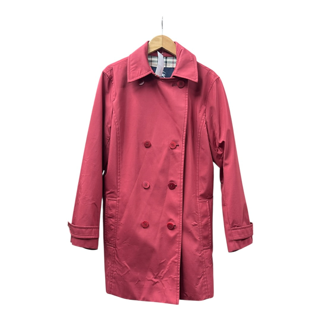 Authentic Burberry London Double-Breasted Half Coat Bordeaux BU1073