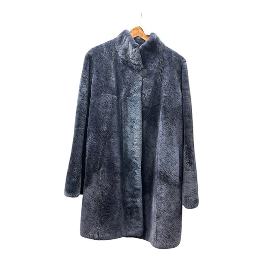 Authentic FENDI Roma Luxury Fur Coat Gray Made in Italy KA378