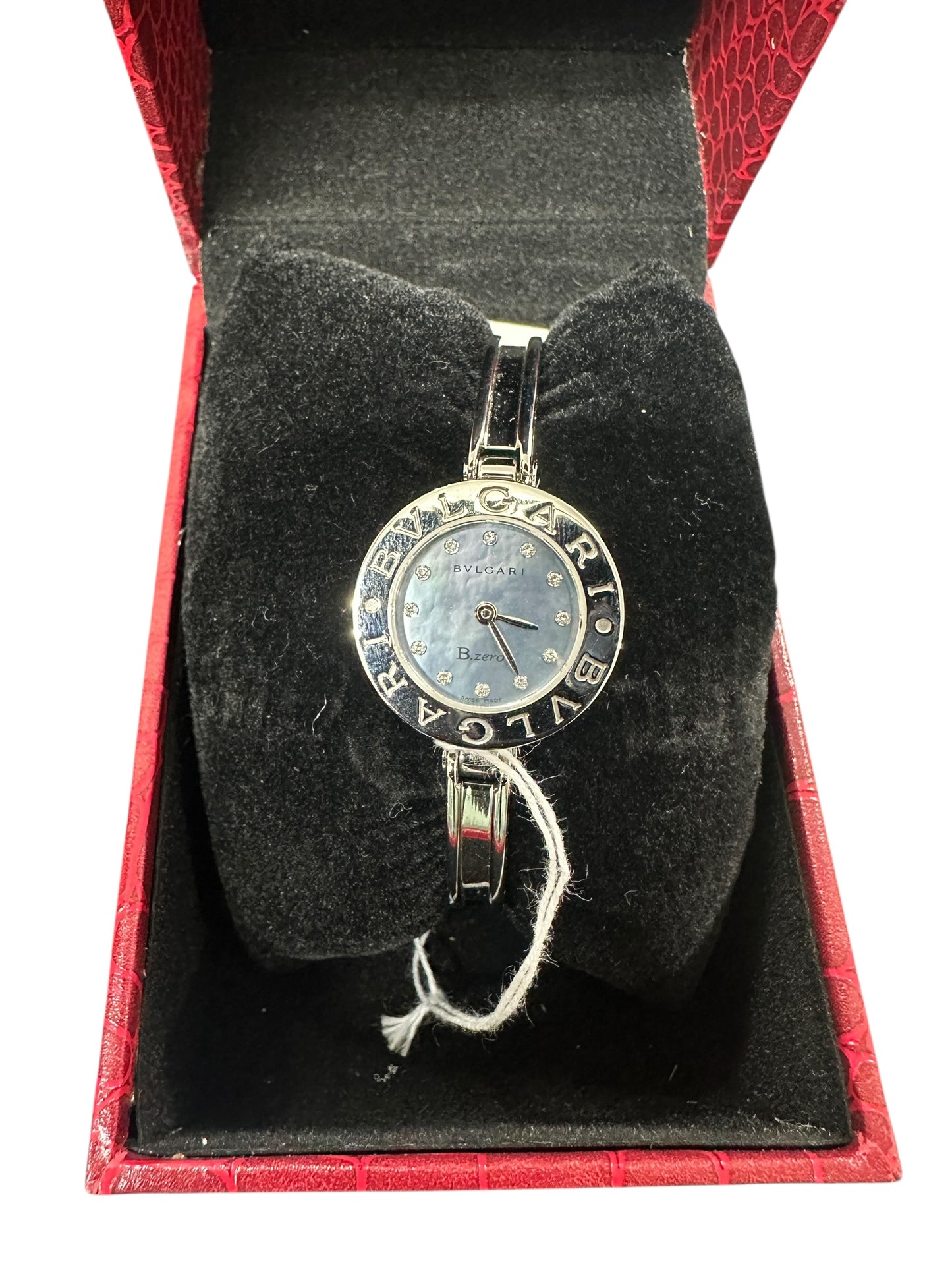 BVLGARI B.zero1 Shell Dial with 12P Diamonds Bangle Watch ER70