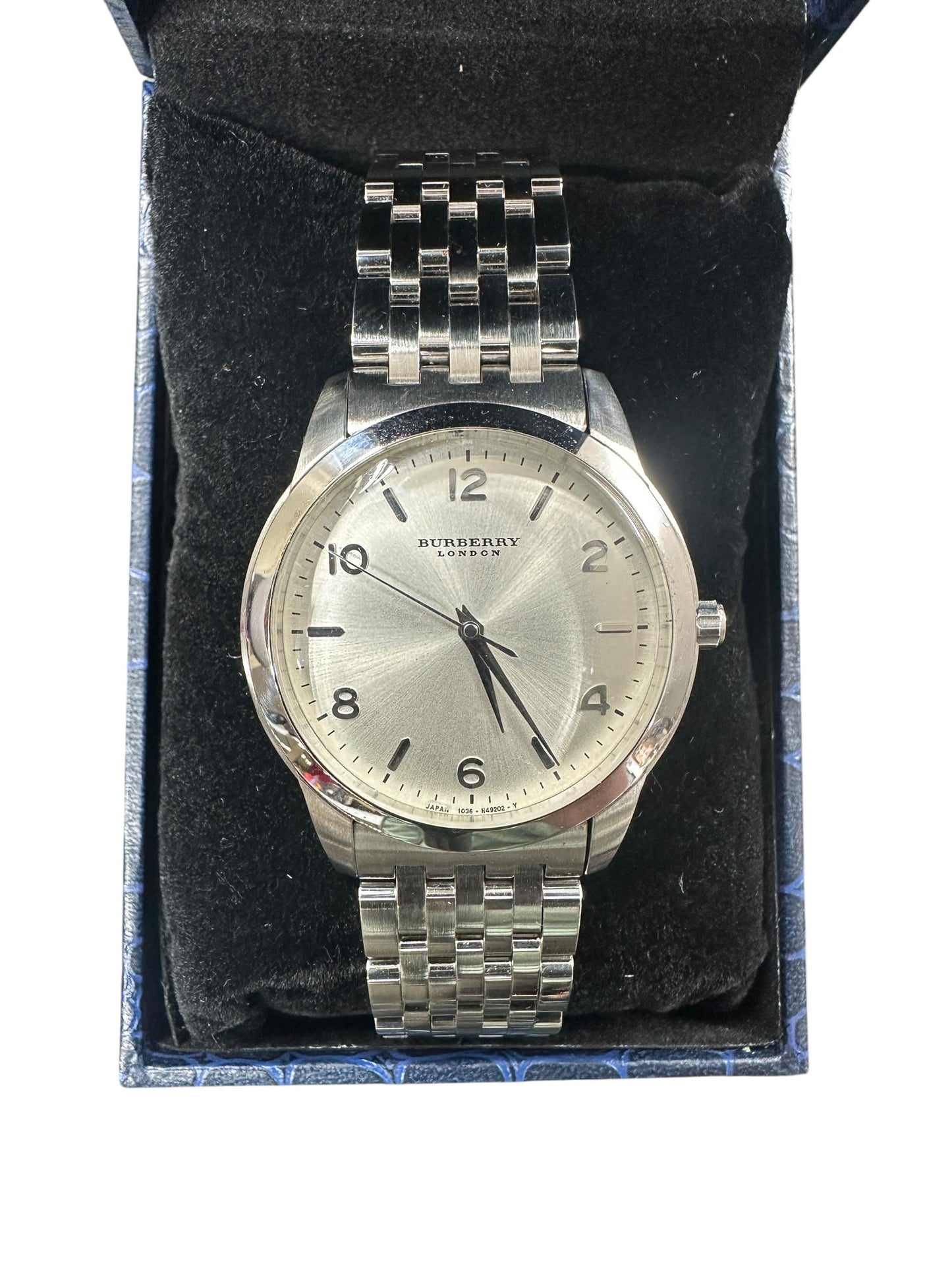 Burberry London Heritage Silver Dial Stainless Steel Men's Watch - ER84