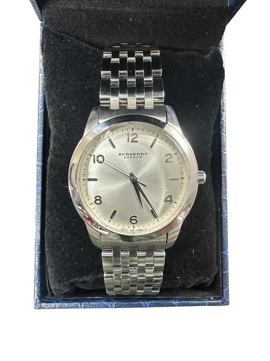 Burberry London Heritage Silver Dial Stainless Steel Men's Watch - ER84