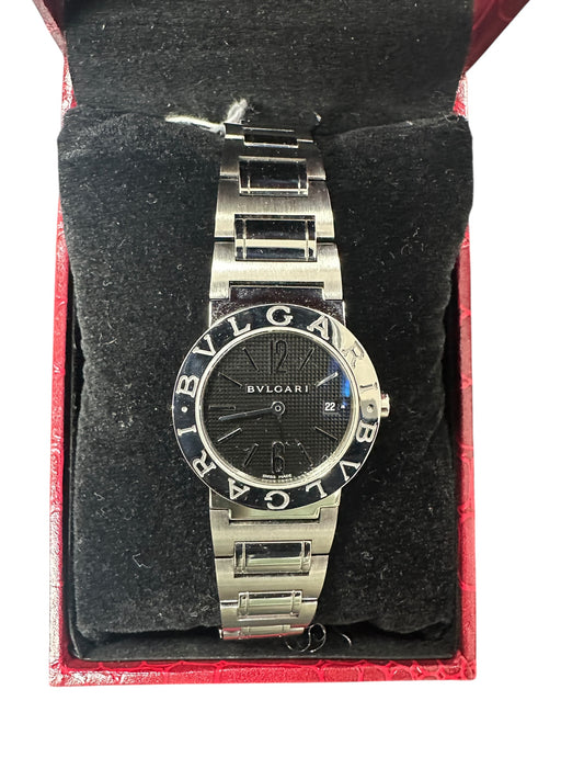 BVLGARI Swiss Made Bvlgari Bvlgari Black Textured Dial Watch ER32